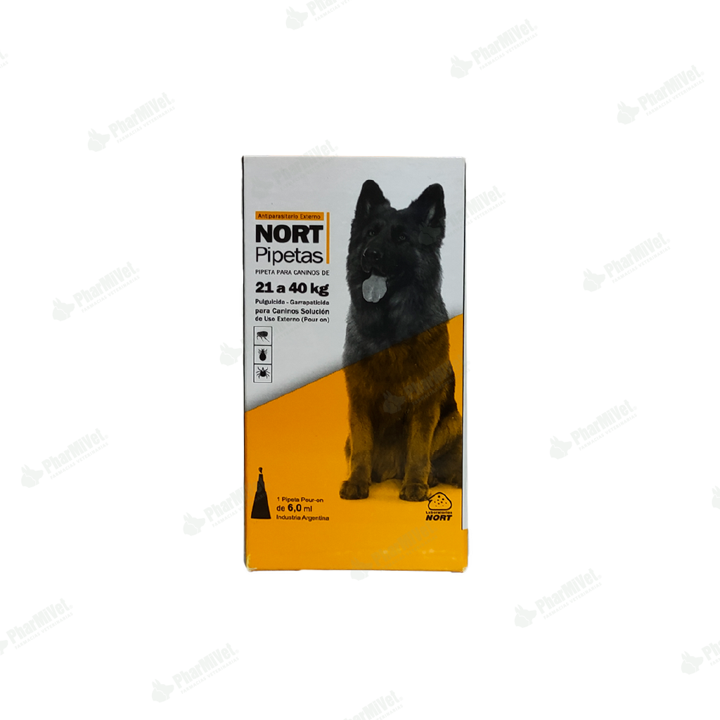 NORT PIPETA CANINO (6 ML) 21 A 40 KG