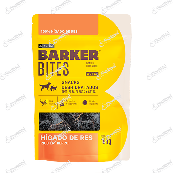 BARKER BITES HIGADO DE RES X 100 GR