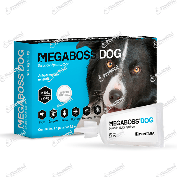PIPETA MEGABOSS DOG SPOT ON 3.6 ML (10-25 KG)