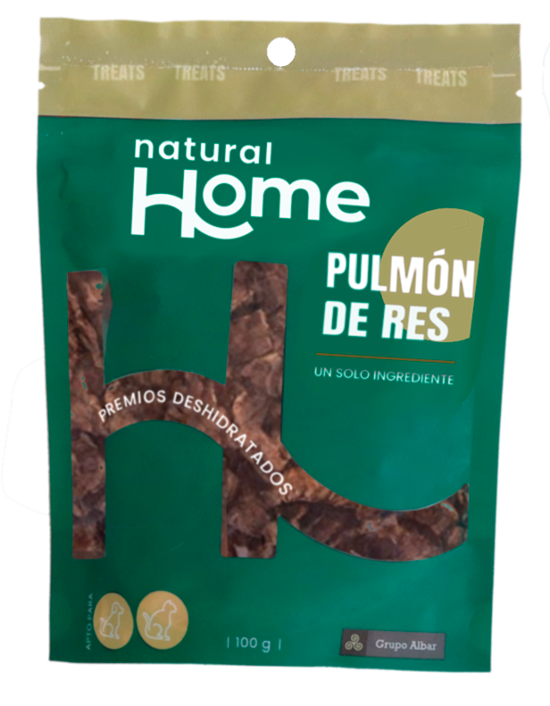 NATURAL HOME TREATS PULMON DE RES X 80 GR
