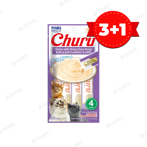 [8990304043] CHURU CHIKEN WITH SHRIMP FLAVOR RECIPE  X 4 TUBOS (608)